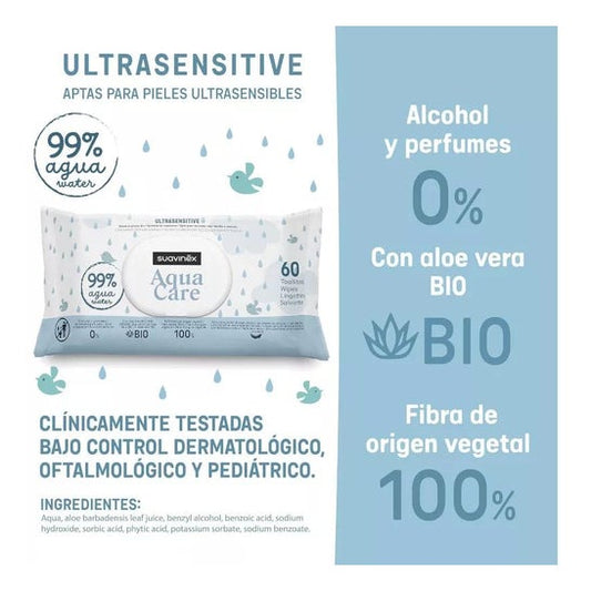 Suavinex Aqua Care Toallitas 60uds