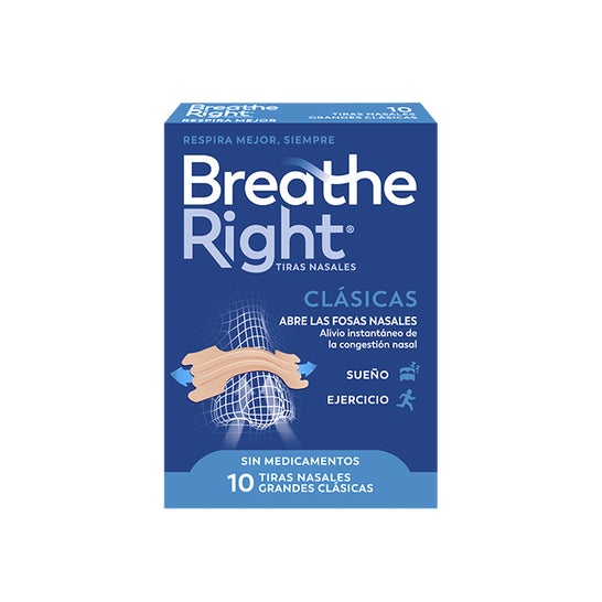 Breathe Right® Tiras Nasales Grandes 10uds