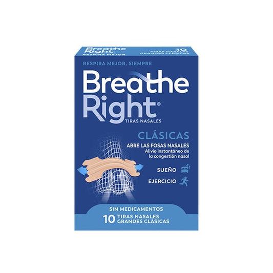Breathe Right® Tiras Nasales Grandes 10uds