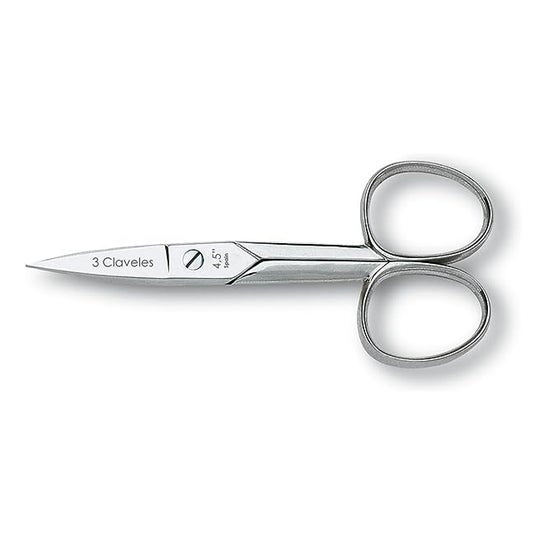 3 Claveles tijera uñas bebé punta recta 9cm 1ud