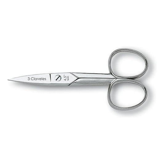 3 Claveles tijera uñas bebé punta recta 9cm 1ud
