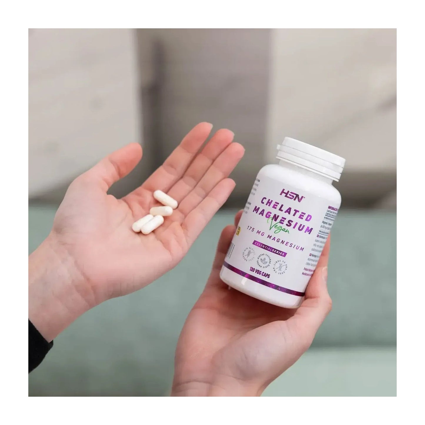 HSN Bisglicinato de Magnesio Quelado 175mg 120vcaps