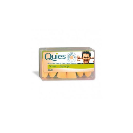 Quies tapón espuma color carne 6uds