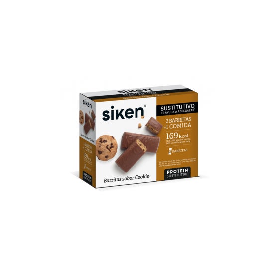SIKEN SUSTITUTIVO BARRITAS COOKIE 8 Uds