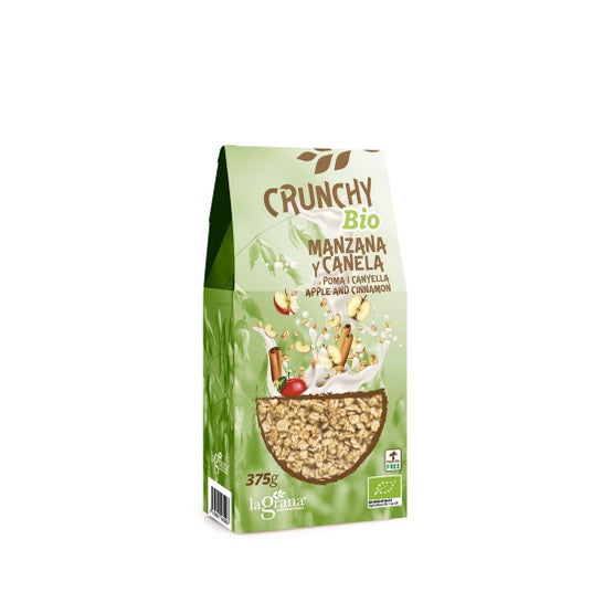 La Grana Crunchy Avena Manzana Canela Eco 375 g