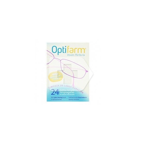 Optifarm® toallitas limpiagafas 24uds