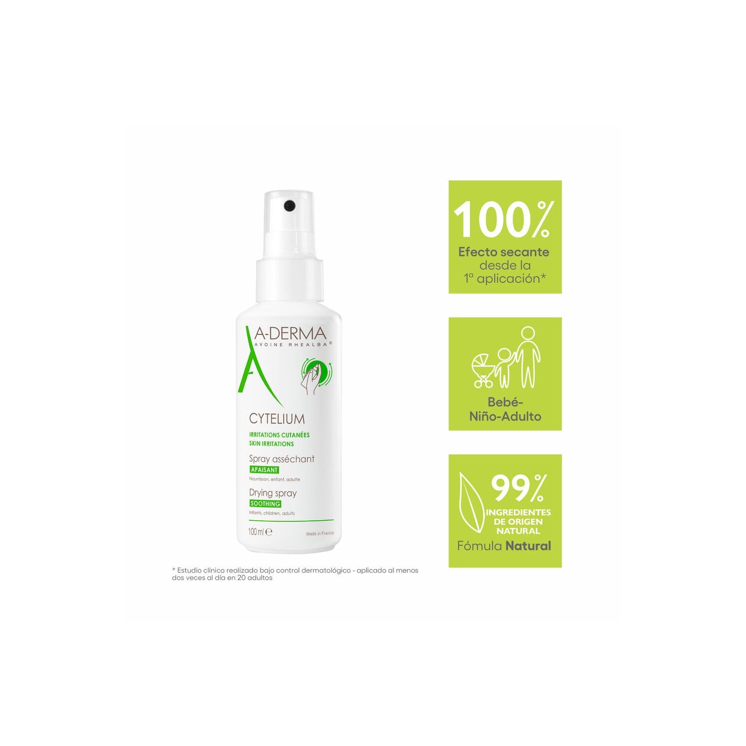 A-Derma Cytelium Spray Secante Calmante 100ml