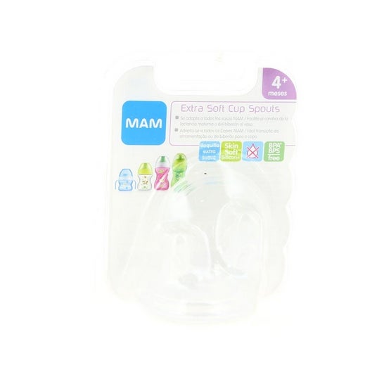 MAM Tetina Boca Larga Starter Cup Extra Suave +4m 2uds