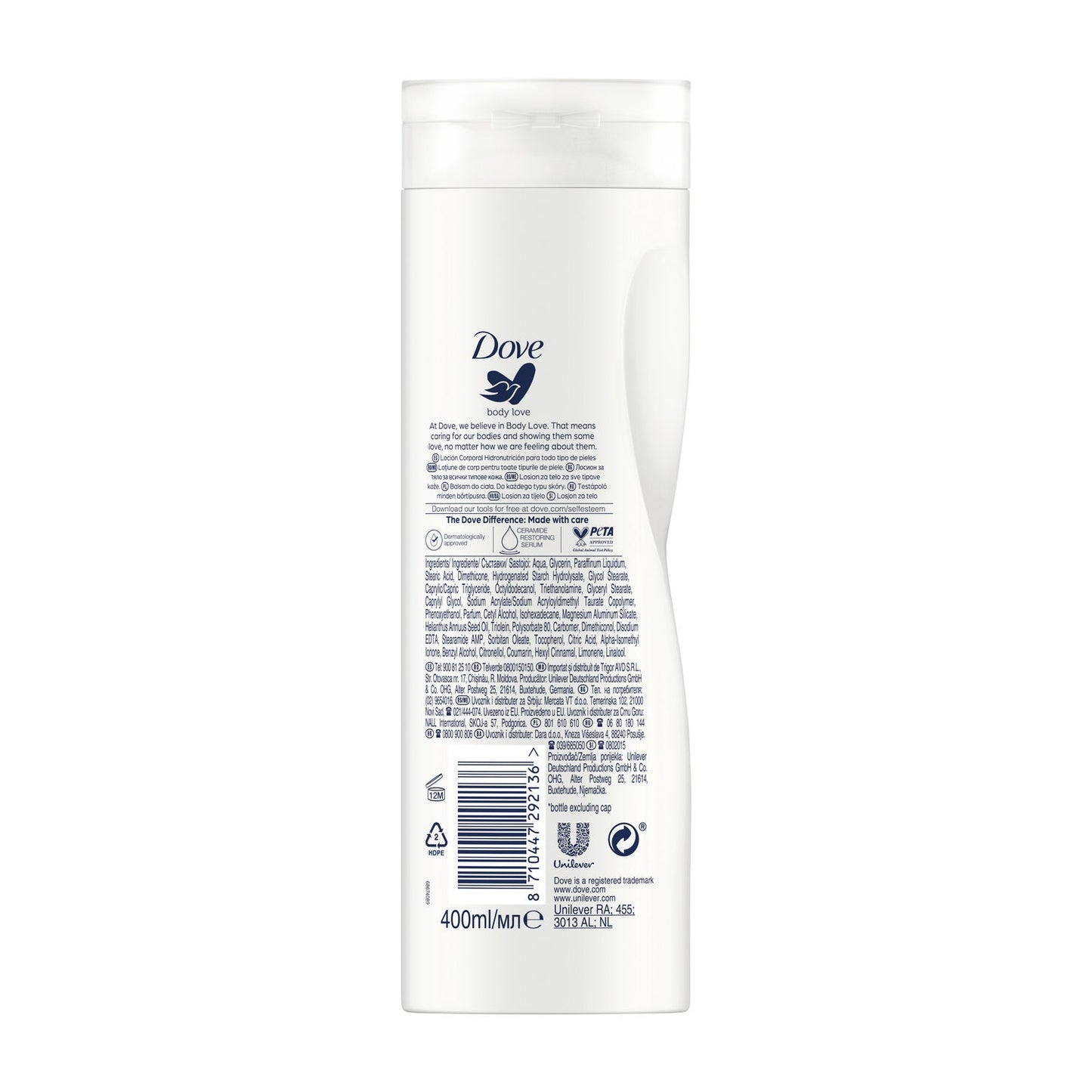 Dove Hidronutrición Loción Corporal Piel Normal 400ml