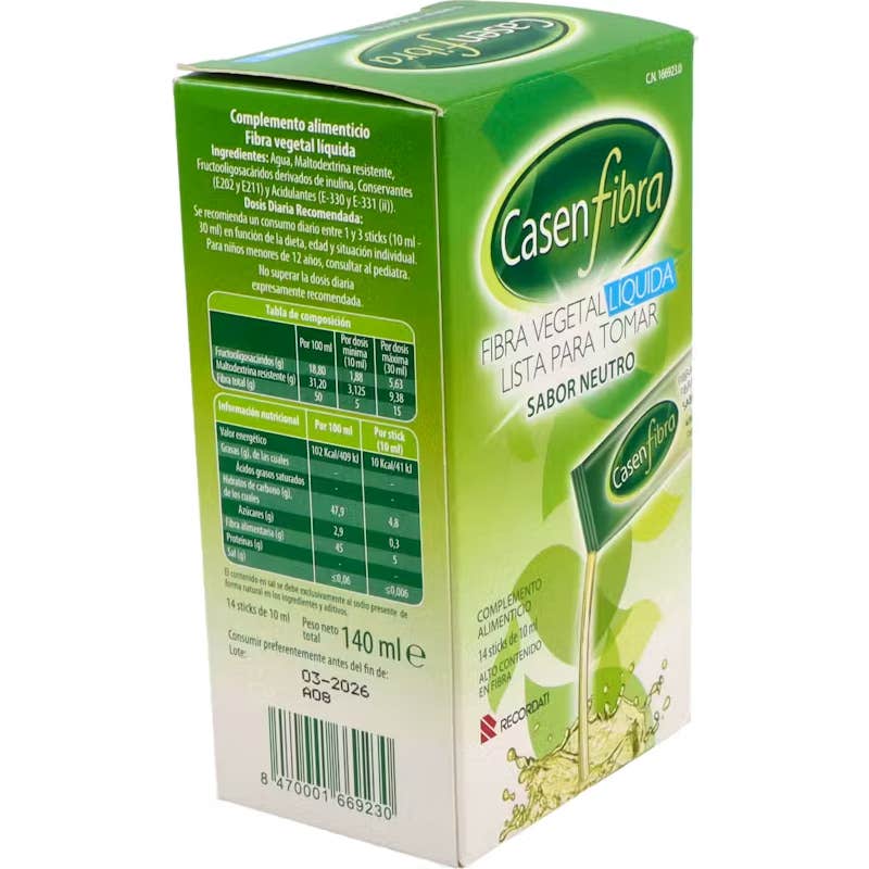 Casenfibra Junior fibra vegetal 14 sobres