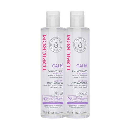 Topicrem Calm Agua Micelar Calmante Pack 2x200 ml