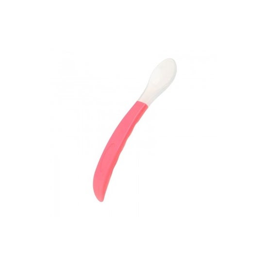Kiokids Cuchara Step 2 Silicona para Bebé Rosa 1ud