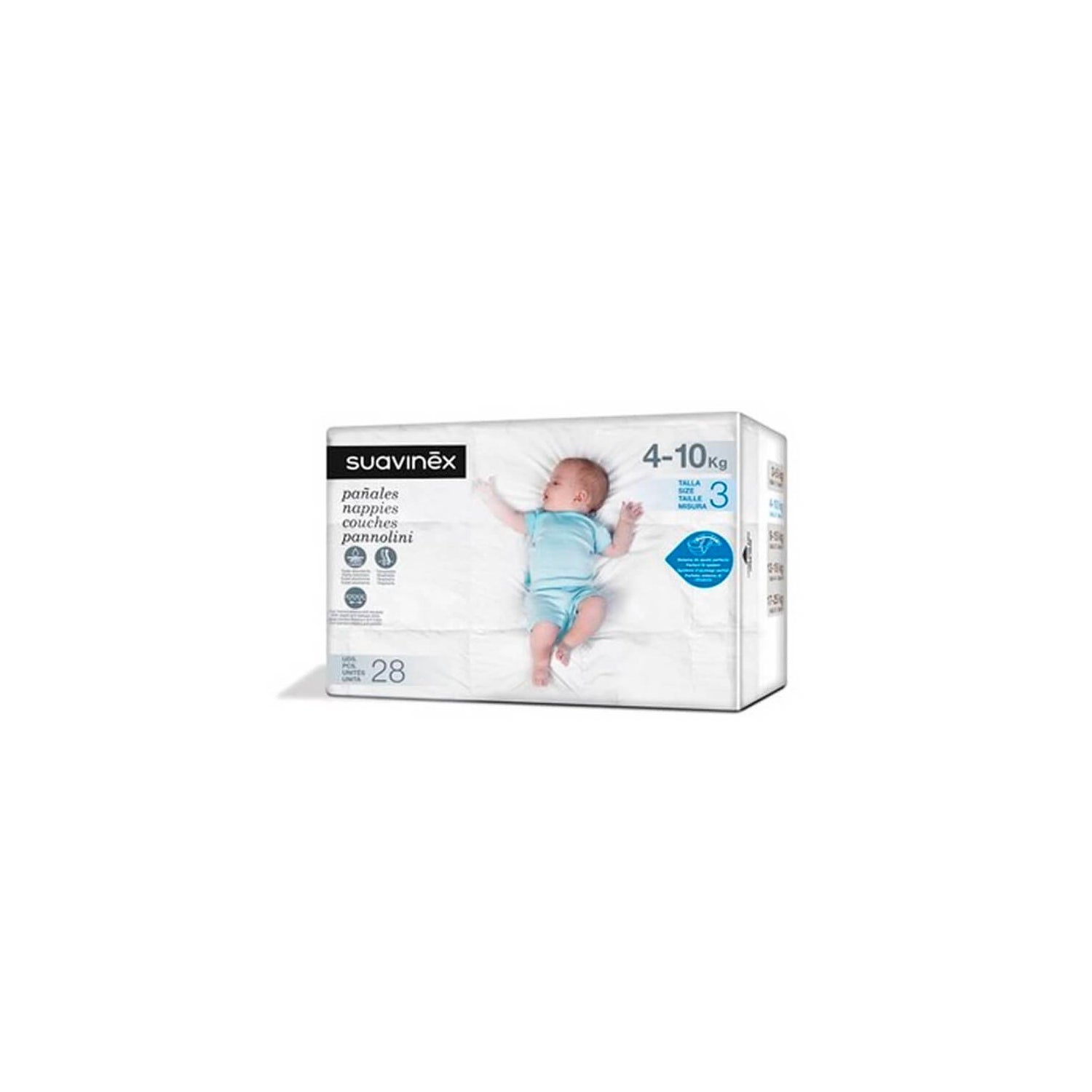 Suavinex Pañales T-3 4-10kg 28uds