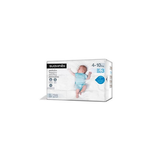 Suavinex Pañales T-3 4-10kg 28uds