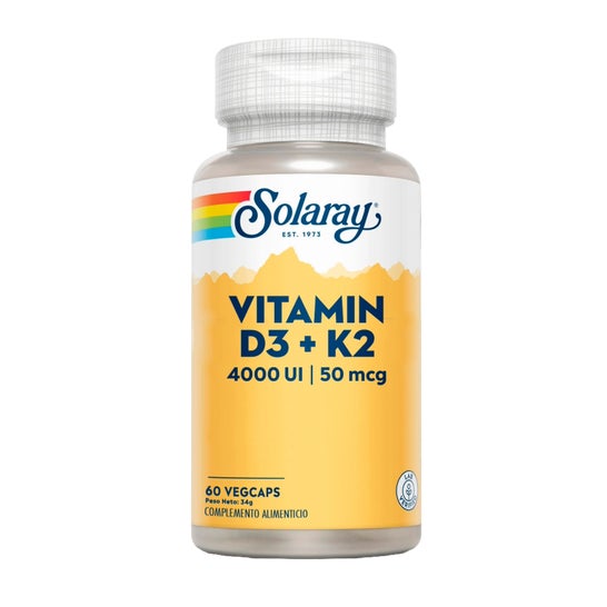 Solaray Vitamin D3+K2 60caps