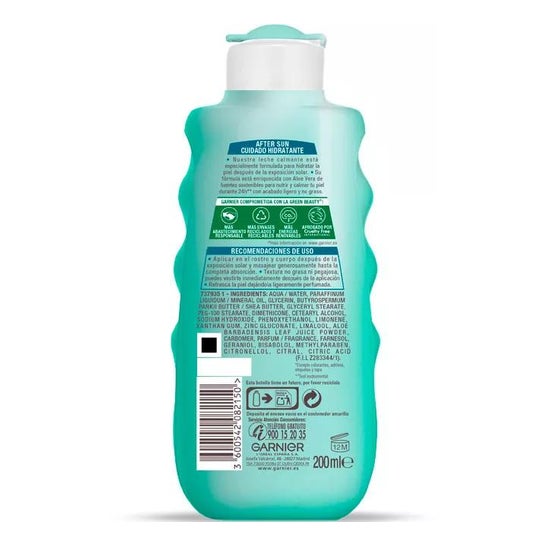 Garnier Delial Aftersun Leche Hidratante Aloe Vera 200ml