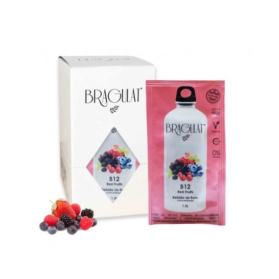 Bragulat Bebida Soluble B12 Frutos Rojos 15x9g