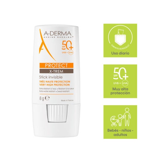 A-Derma Protect X-Trem Stick Solar Invisible SPF50+ 8gr