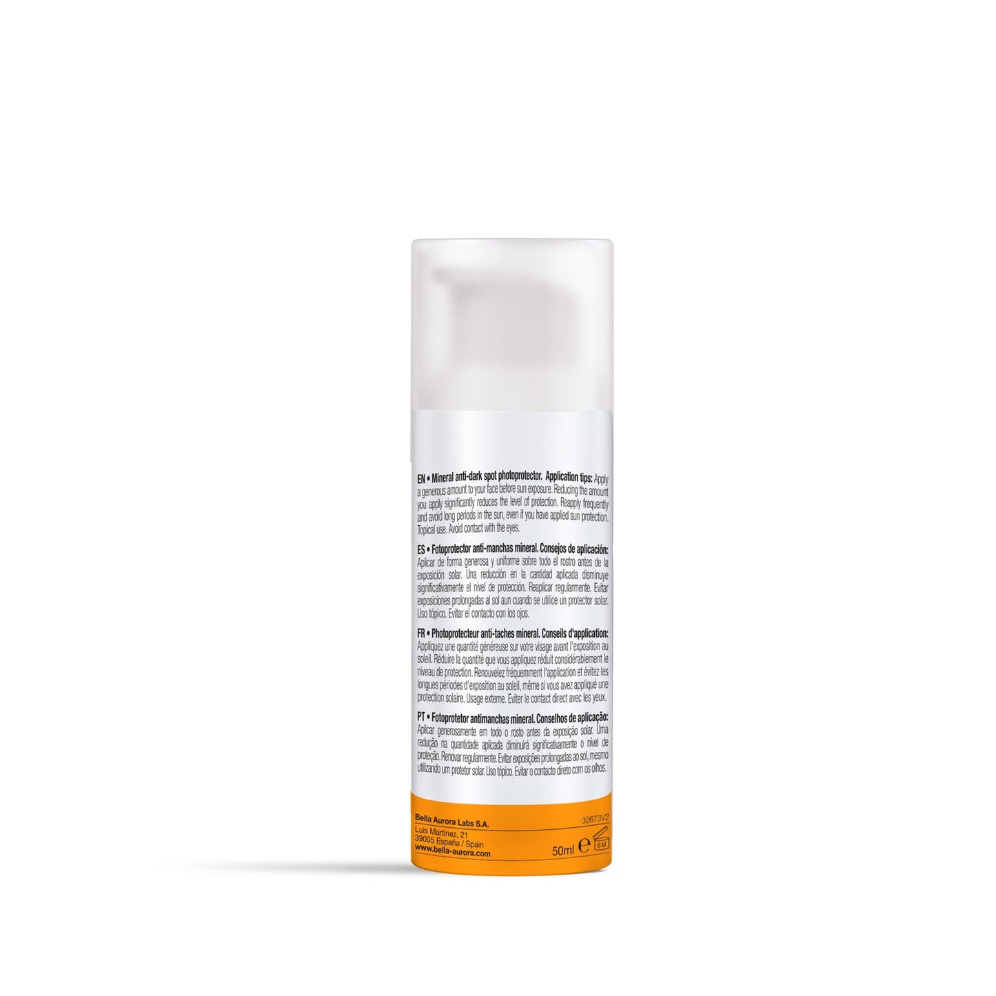Bella Aurora Mineral 0% Protector Solar Facial Anti-Manchas SPF50 50ml
