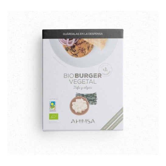 Ahimsa Hamburguesa Tofu Algas Larga Duración 160g