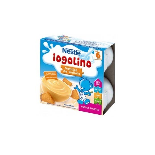 Iogolino natillas de galleta 100gx4uds