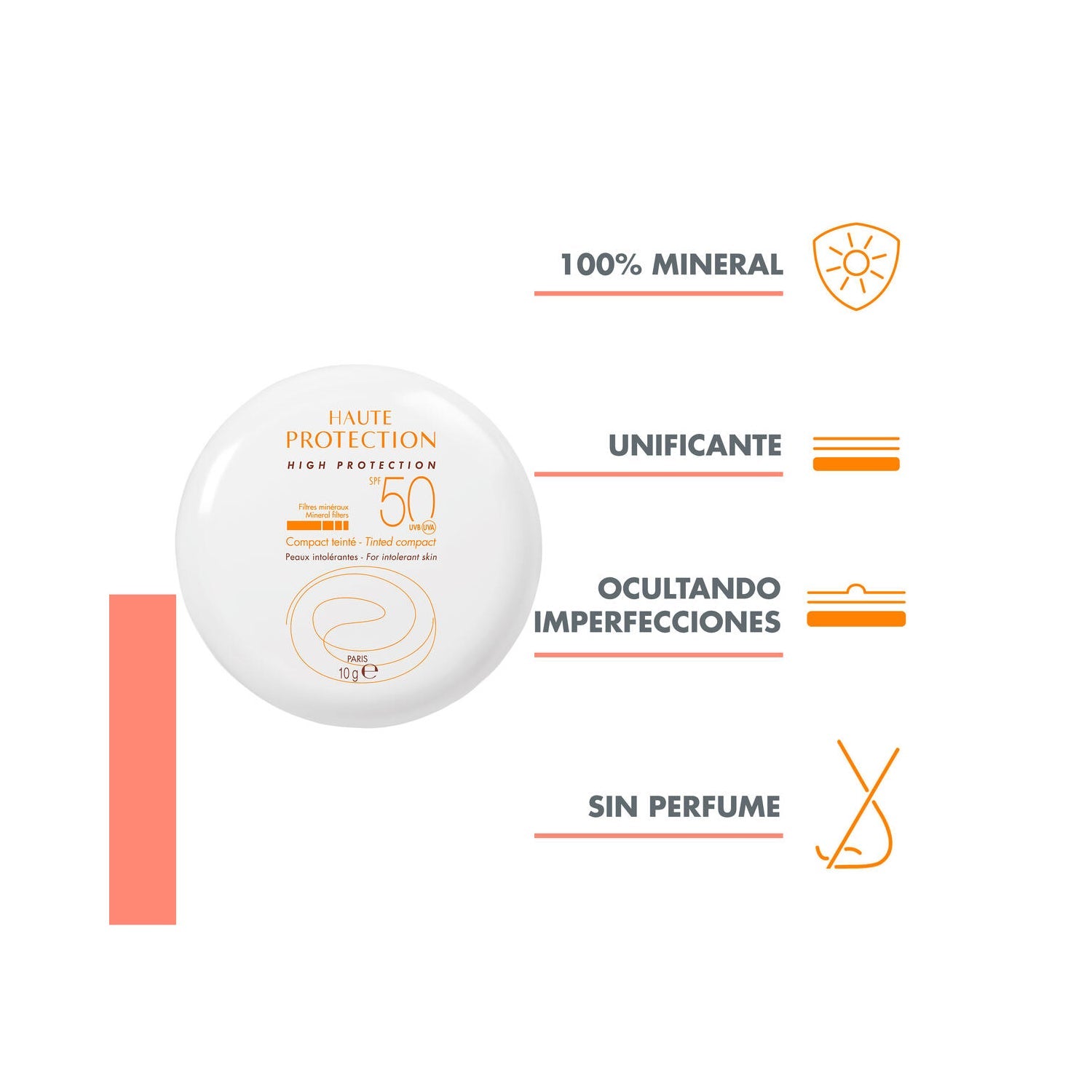Avène Compacto con Color Alta Protección SPF50 Arena 10g