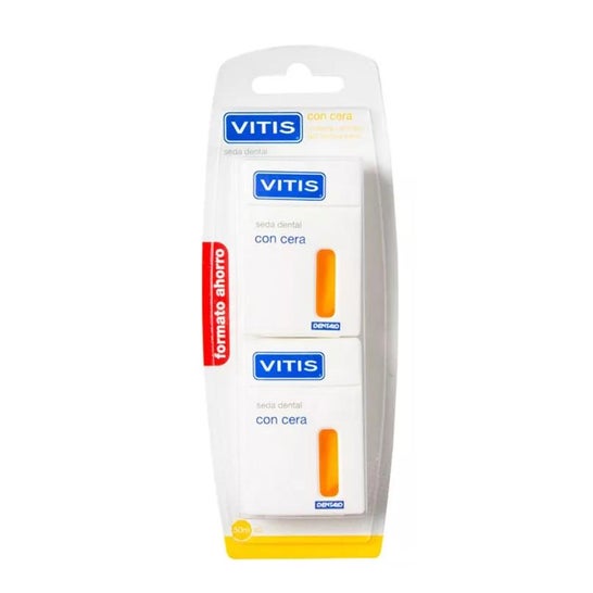 Vitis Seda Dental con Cera 2x50m