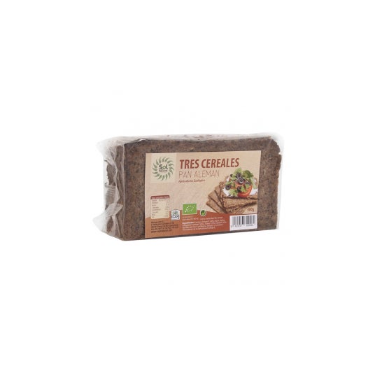 Solnatural Pan Alemán 3 Cereales Bio 500g