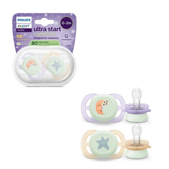 Philips Avent Ultra Start Nighttime Moon Star 0-2M 2uds