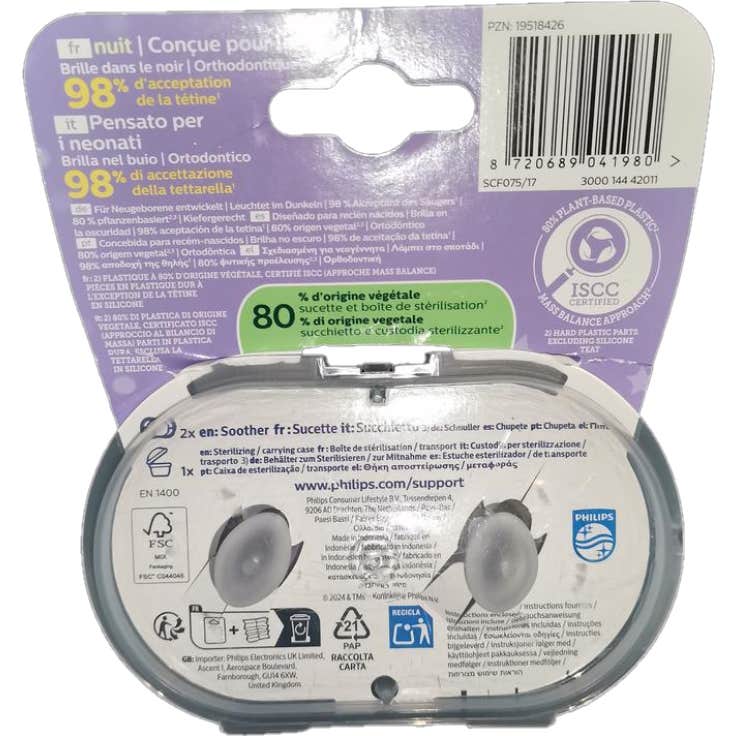 Philips Avent Ultra Start Nighttime Moon Star 0-2M 2uds