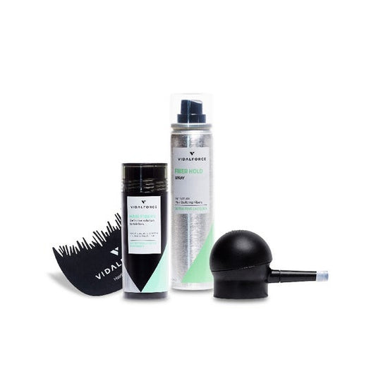 Vidalforce Starter Kit Fibras Capilares 27 5 g + Fijador + Bomba + Optimizador