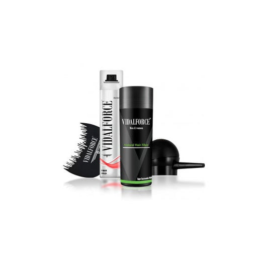 Vidalforce Starter Kit Fibras Capilares 27 5 g + Fijador + Bomba + Optimizador