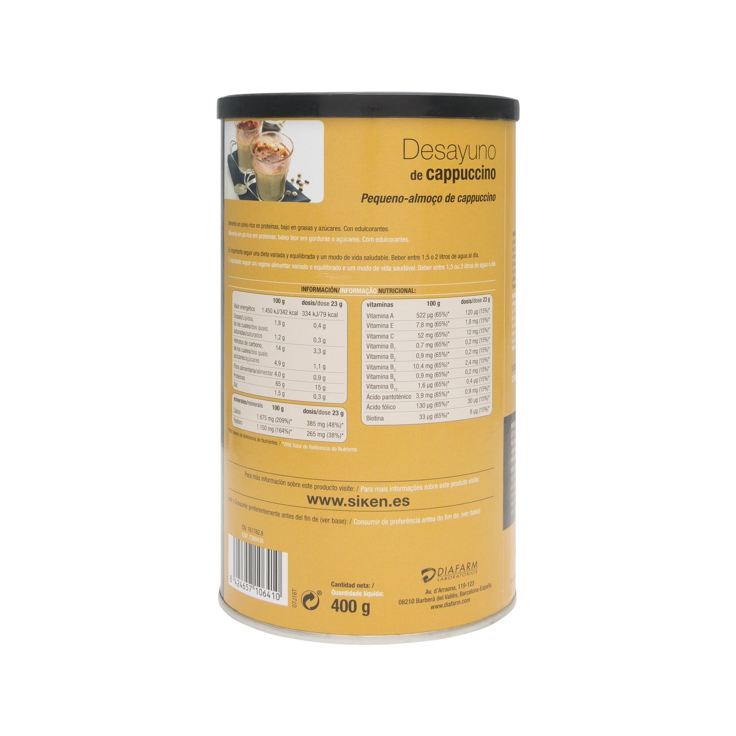 Siken® Diet Desayuno de Capuccino 400g