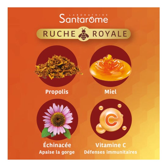 Santarome Ruche Royale Pastilles Gorge 24 Pastilles