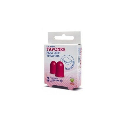 VP Natura tapones espuma cónicos 6uds