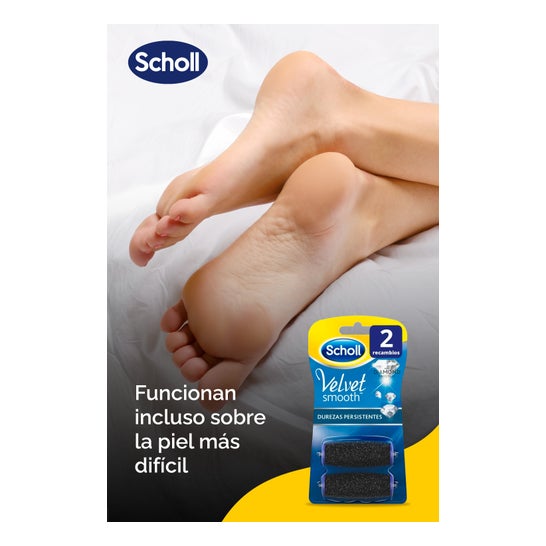 Scholl Velvet Smooth Recambio Lima Durezas Persistentes 2uds