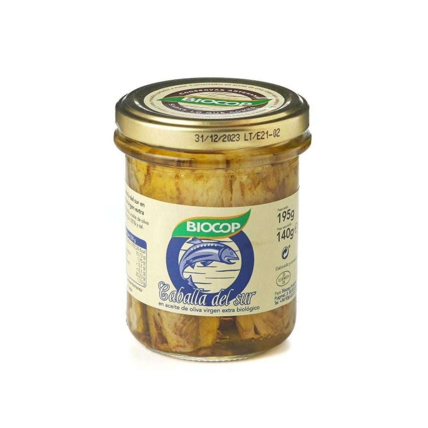 Biocop Caballa Filetes 195 g