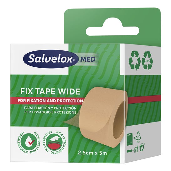 Salvelox Esparadrapo Hipoalérgico Med Fix Tape Ancho 1 ud