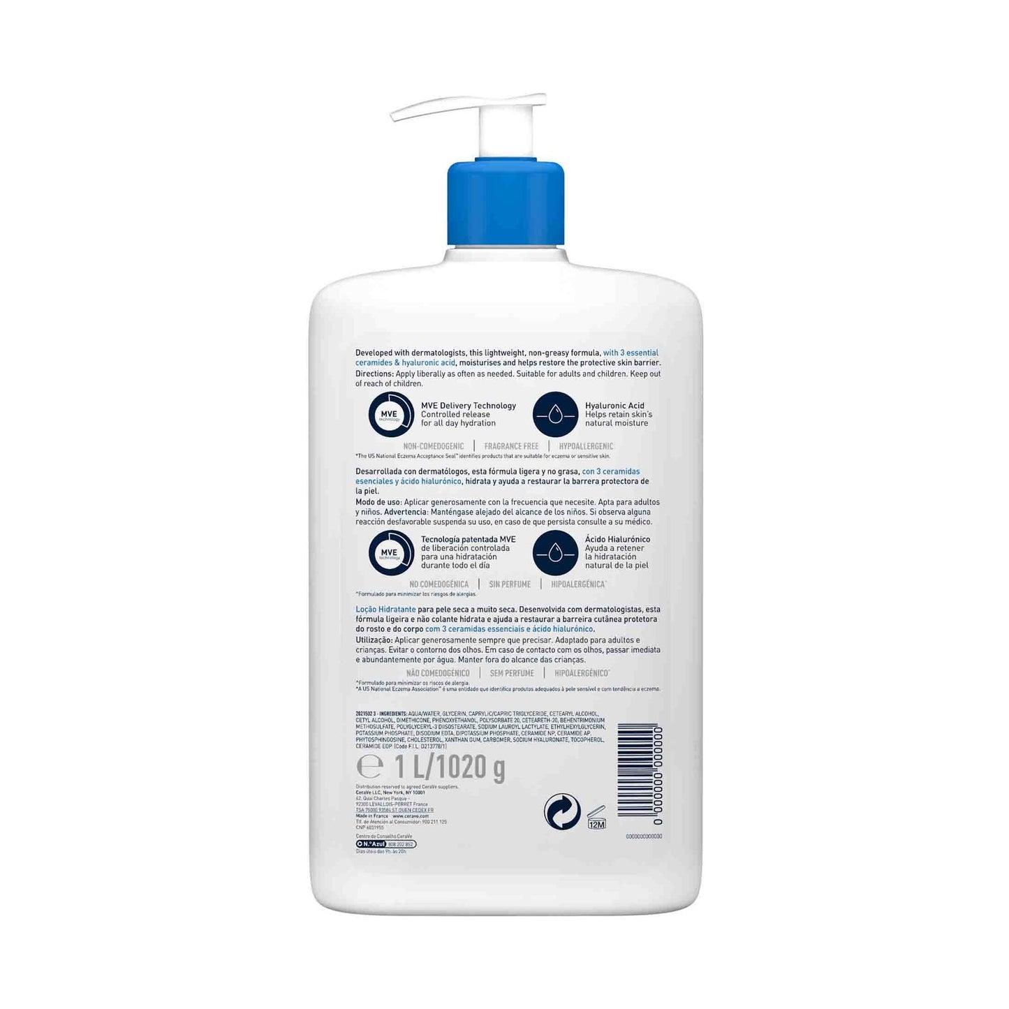 CeraVe® Loción Hidratante 1l