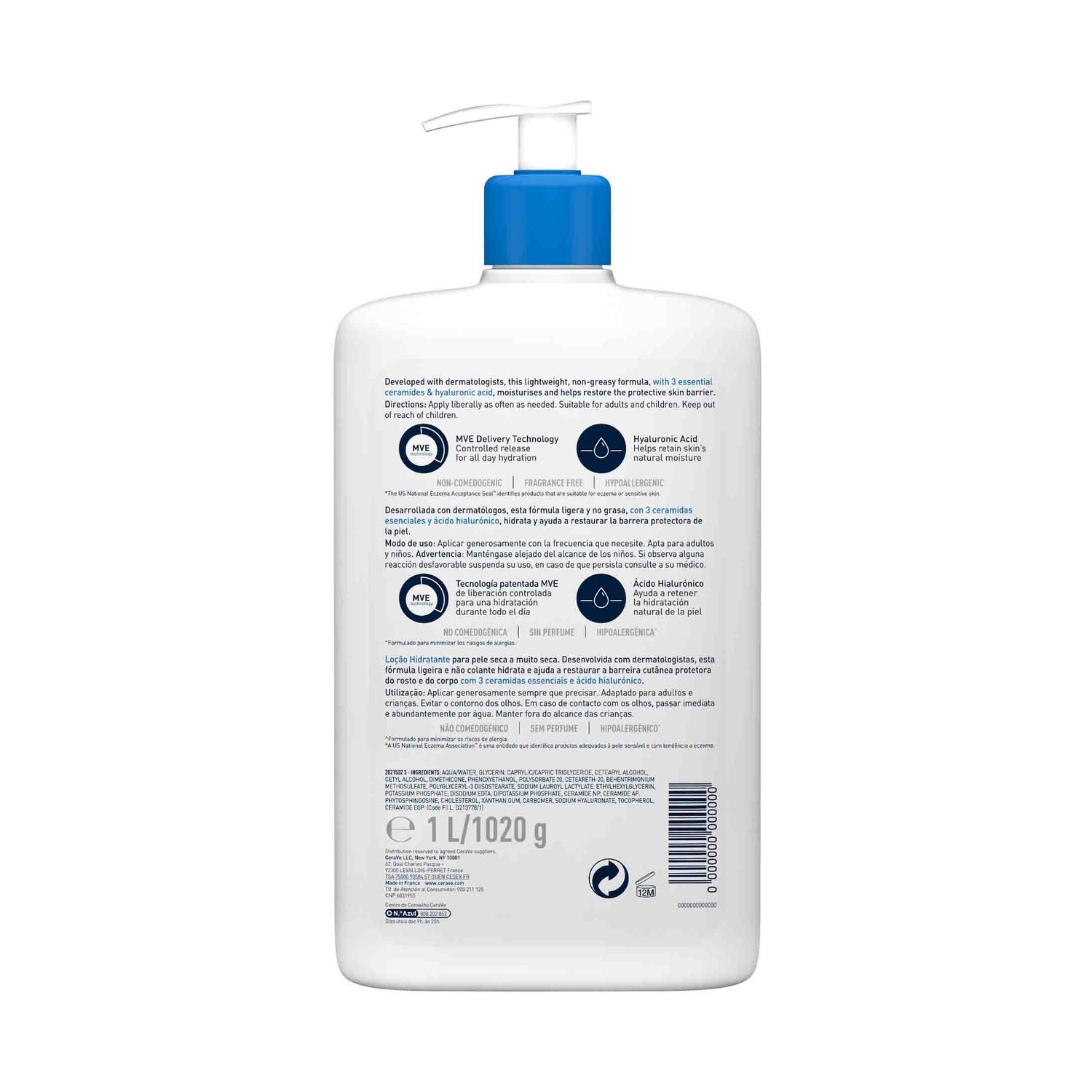 CeraVe® Loción Hidratante 1l