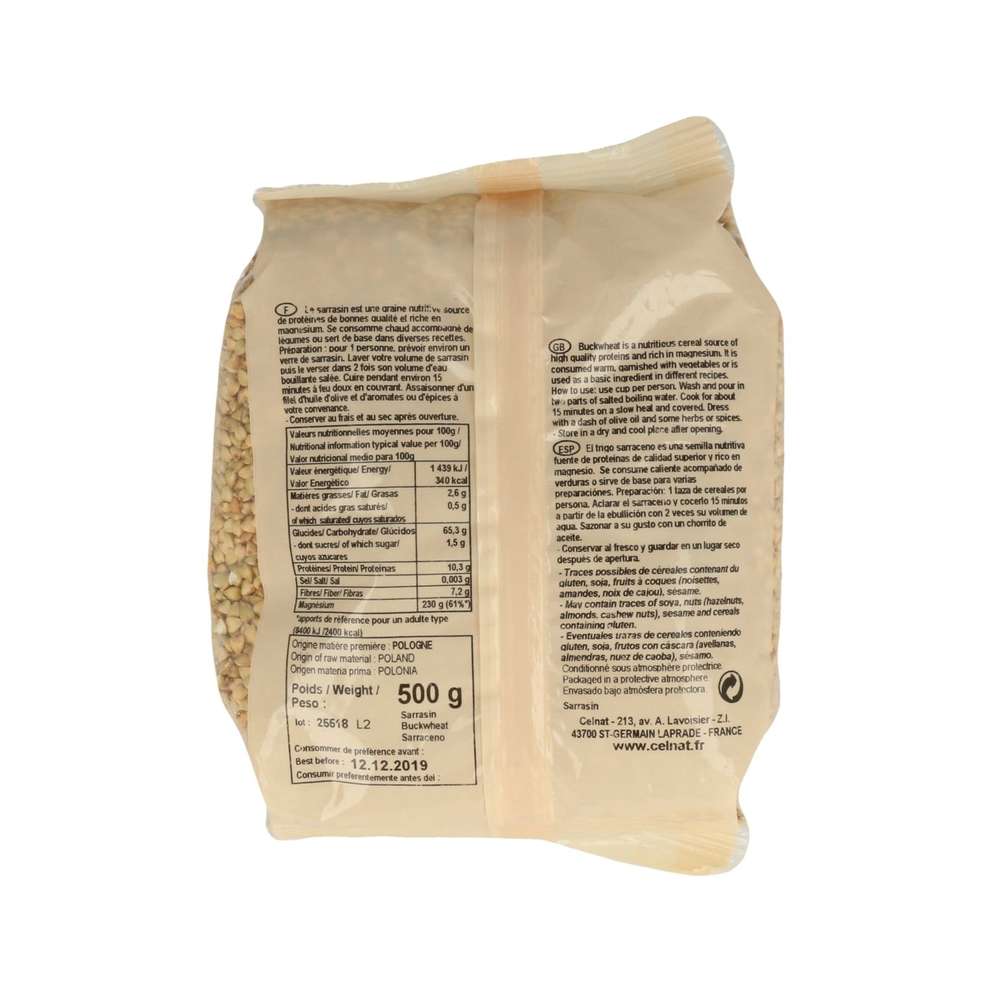 Celnat Sarraceno Bio 500g