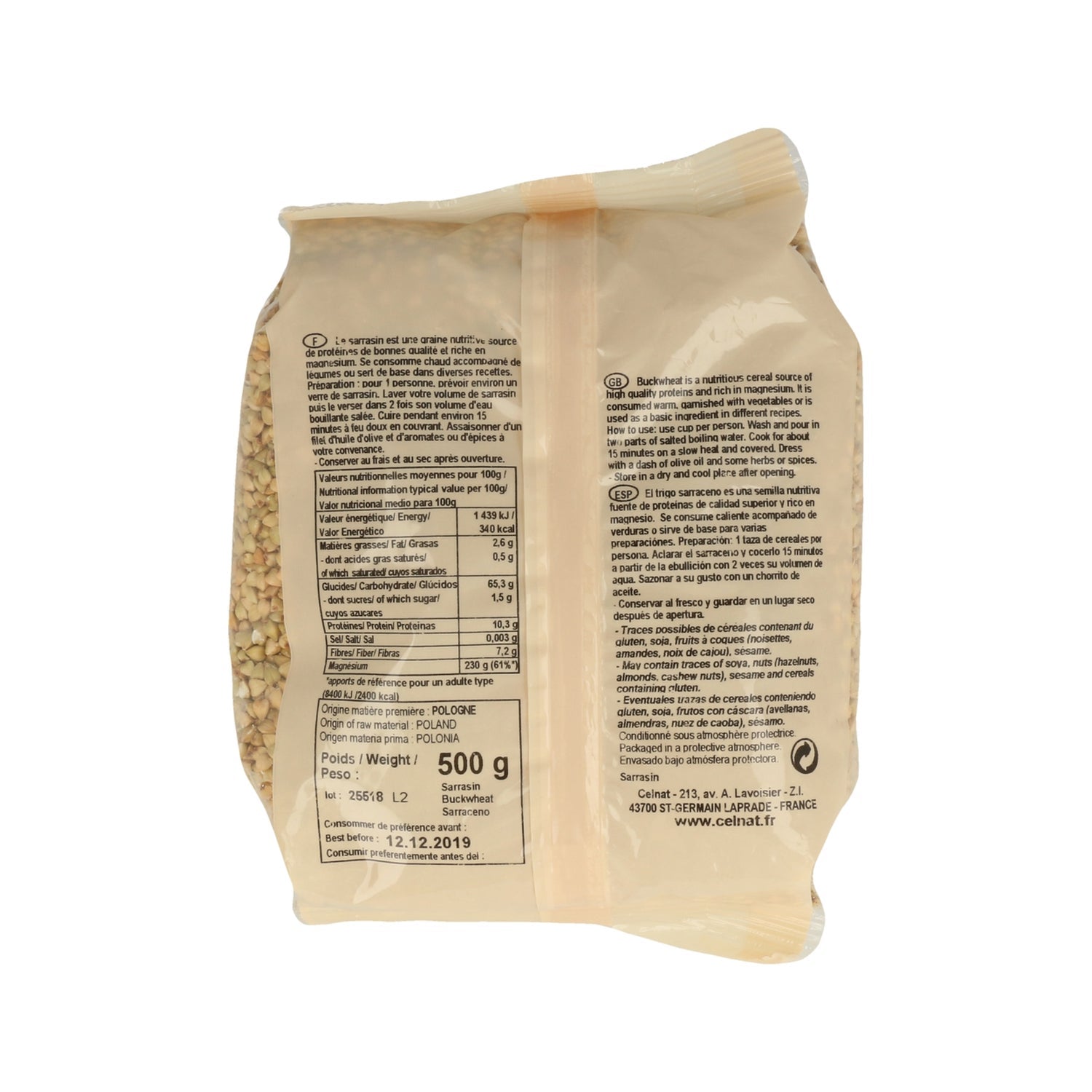 Celnat Sarraceno Bio 500g