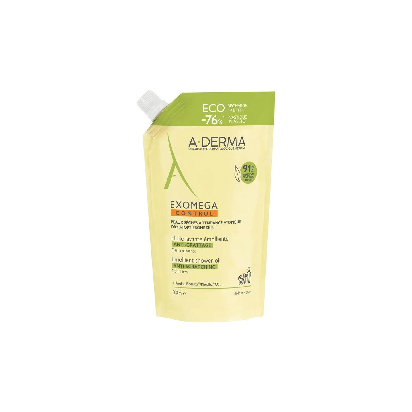 A-Derma Exomega Control Eco Recarga Aceite de Ducha 500ml