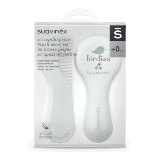 Suavinex Pack Cepillo + Peine Infantil Azul