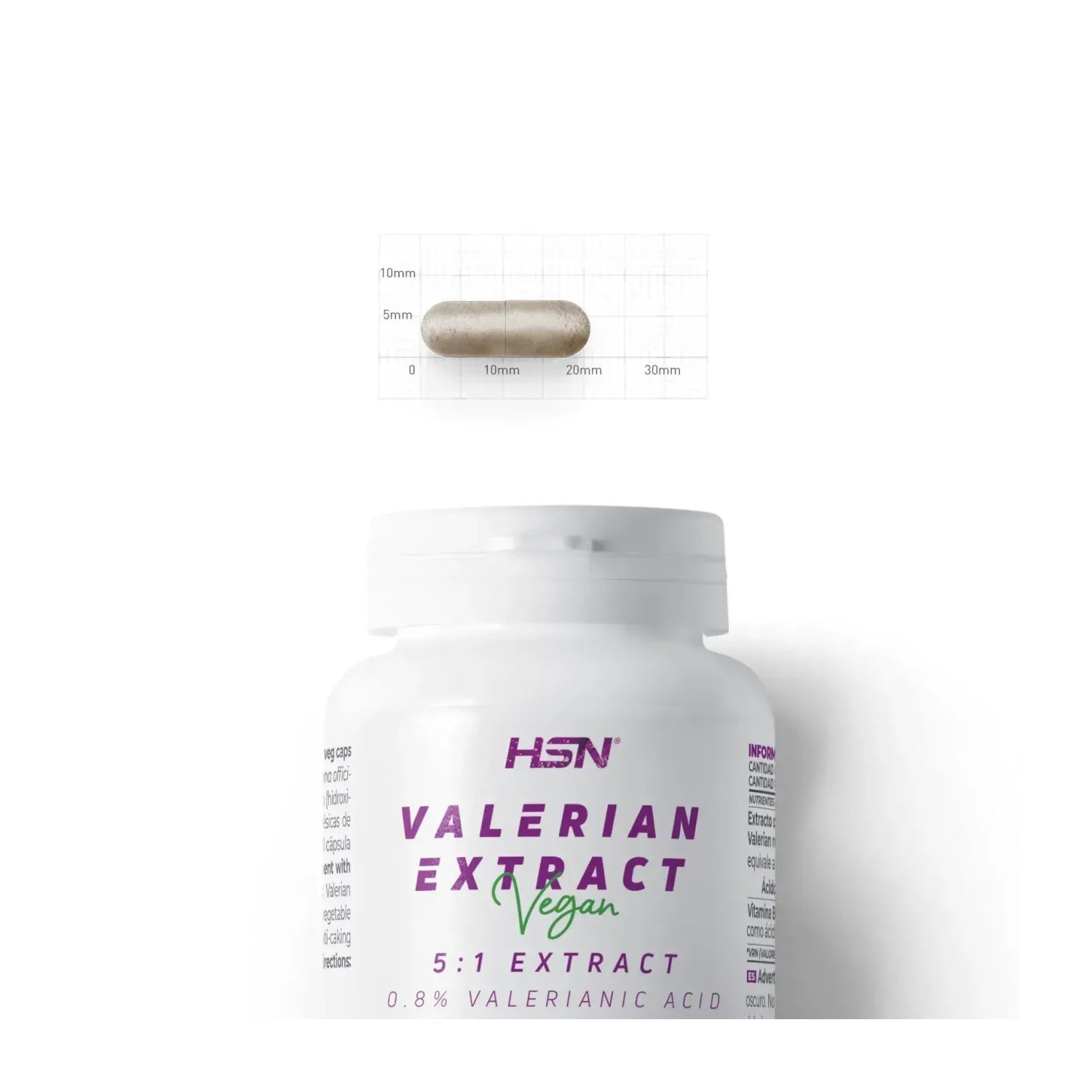 HSN Extracto de Valeriana 5:1 500mg 120vcaps