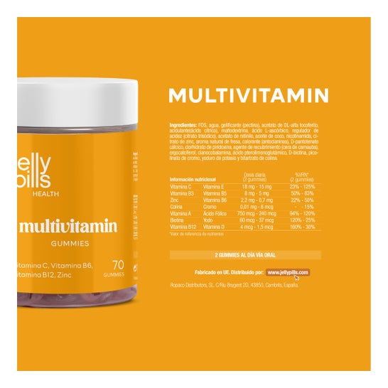 Jelly Pills® Health Multivitamin Gummies 70 uds