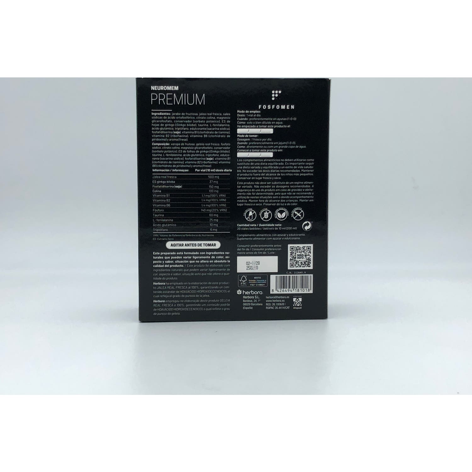 Fosfomen Neuromem Premium 20x10ml