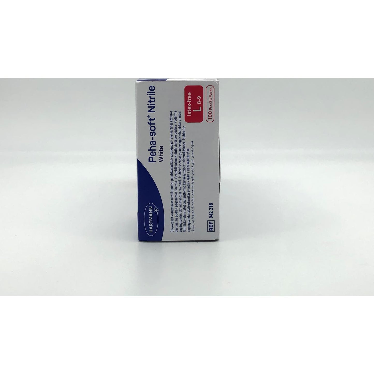 Peha-Soft Guantes Desechables de Nitrilo Blanco talla L 100uds