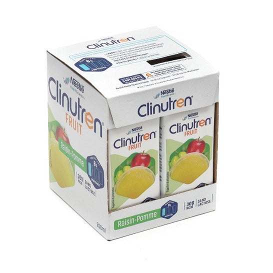 Clinutren Fruit Uva Manzana 4 X200 ml