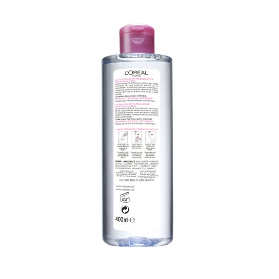 L'Oreal Agua Micelar Suave Pieles Sensibles 400 ml